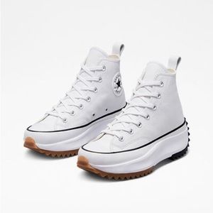 Converse White Platform Sneakers